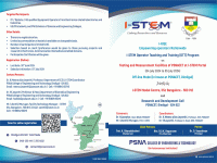I-STEM Operator Teaching and Training (OTT) Program on Testing and Measurement Facilities of PSNACET at I-STEM Portal 2024 Workshop Poster
